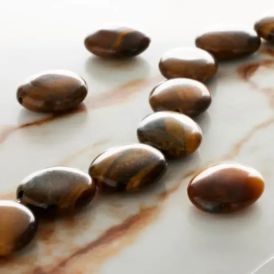 Tiger's Eye Oval Beads, 16mm by Bead Landing&trade; {3}