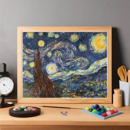 Diamond Dotz&reg; Intermediate Level Starry Night Diamond Painting Kit {4}