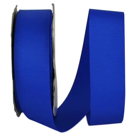 Reliant 1.5" x 50yd. Grosgrain Solid Ribbon Electric Blue {1}