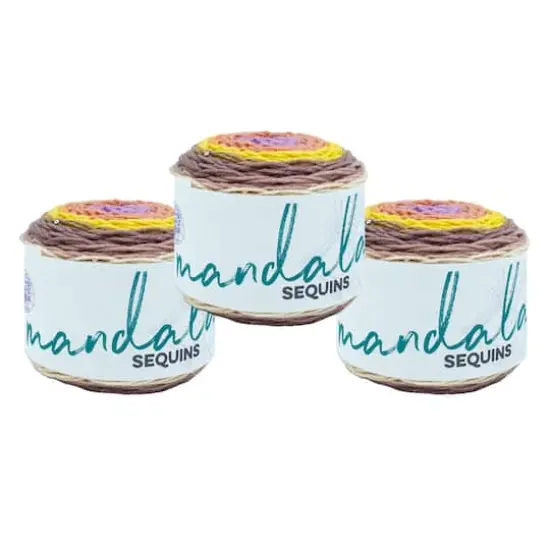 3 Pack Lion Brand&reg; Mandala&reg; Sequins Agate {1}