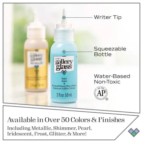 Plaid® Gallery Glass® Pastels Stained Glass Painting Kit {10}