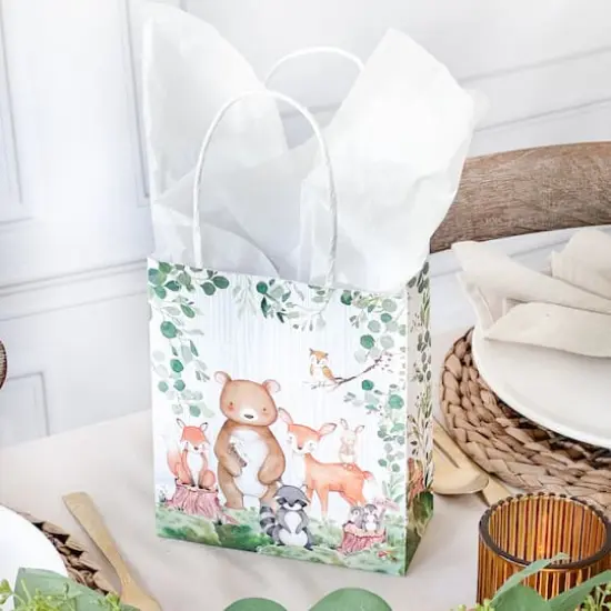 Kate Aspen&reg; Woodland Baby Shower Gift Bag Set {8}