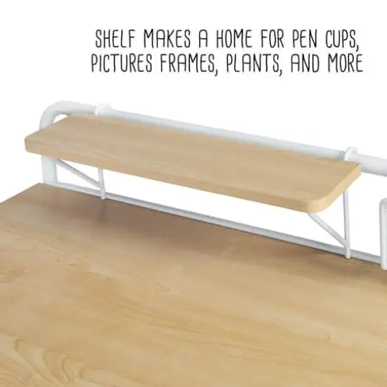 Honey Can Do White Home Office Computer Desk {8}