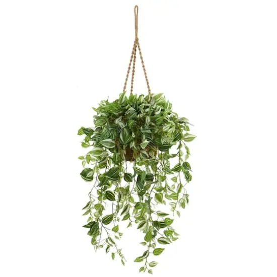4.2ft. Wandering Jew Artificial Plant in Hanging Basket {1}