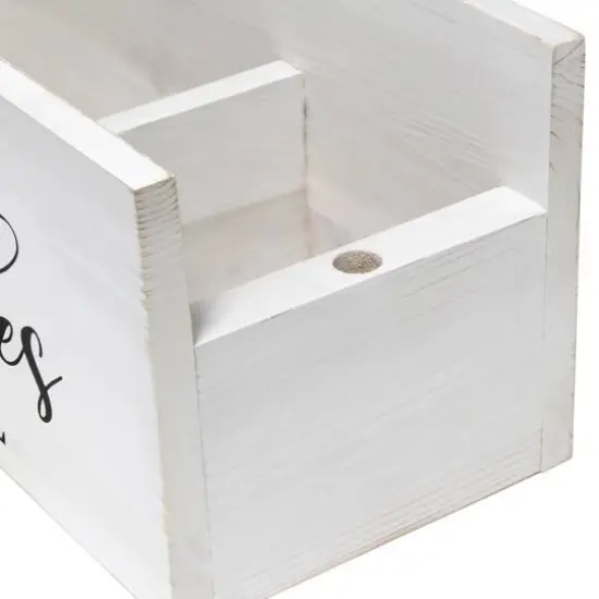 Elegant Designs 15.75" Kitchen Organizer White Wash {8}