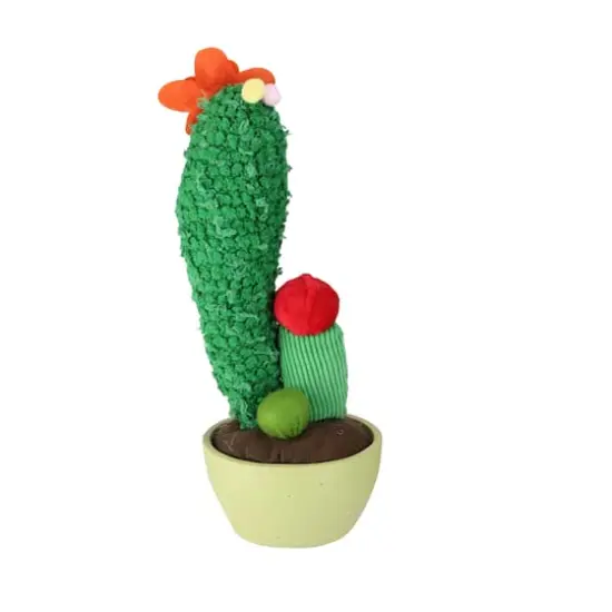 12" Mixed Plush Cactus Plant in Faux Ceramic Pot {3}