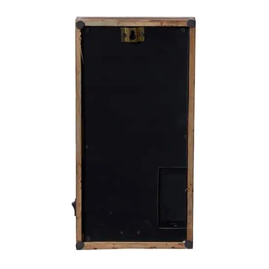 11" Brown Iron Industrial LED Wall Sconce {8}