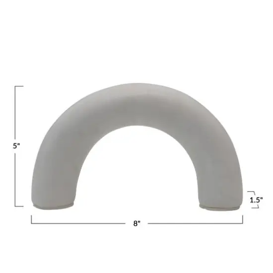 Hello Honey&reg; 5" Contemporary Arch Decorative Marble Accent D&eacute;cor {3}