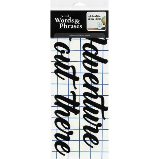 Leisure Arts&reg; Vinyl Adventure is Out There Black Wall Decal {5}