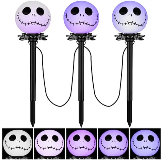 Nightmare Before Christmas Halloween Lightshow Pathway Light Set {1}