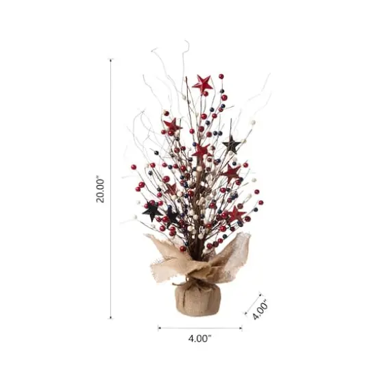 Glitzhome&reg; 20" American Berry Table Tree {9}