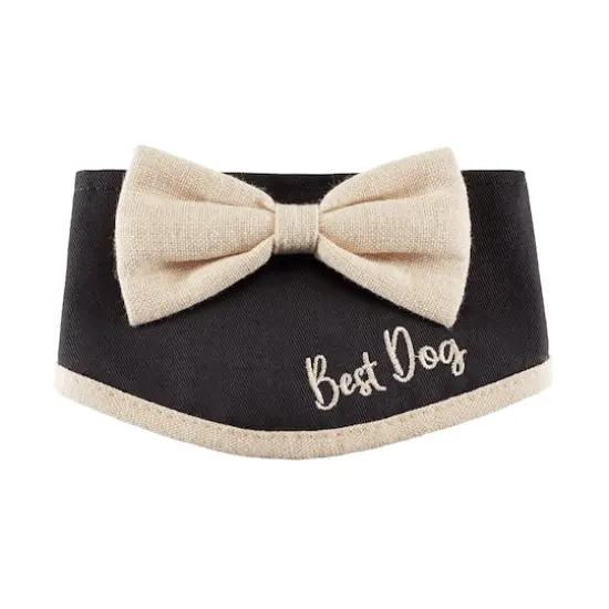 Best Furry Friends Bowtie Dog Collar Rustic {1}