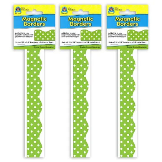 Teacher Created Resources&reg; Lime Polka Dots Magnetic Borders, 72ft. {1}