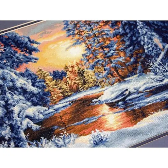Luca-S Winter Landscape Counted Cross Stitch Kit {4}