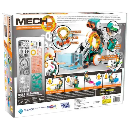 Elenco&reg; TEACH TECH&trade; Mech-5 Mechanical Coding Robot {4}