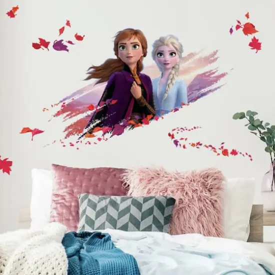 RoomMates Frozen II Elsa & Anna Peel & Stick Giant Wall Decals {4}