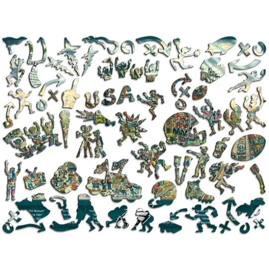 Joe Journeyman NFL Wooden Puzzle Philadelphia Eagles {3}