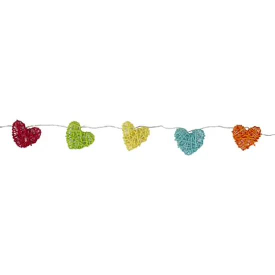 10ct. Colorful Hearts Valentines Day String Lights {4}
