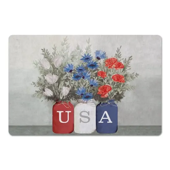 USA Mason Jars Floor Mat {1}