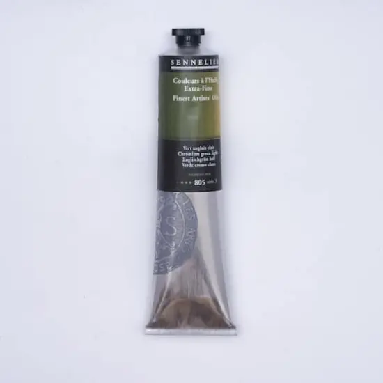 Sennelier Extra Fine Artists' Oil Paint, 200mL Chromium Green Light {1}