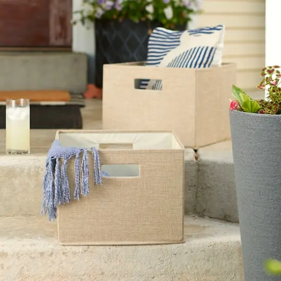 Household Essentials Storage Cubes, 2ct. Brown {3}