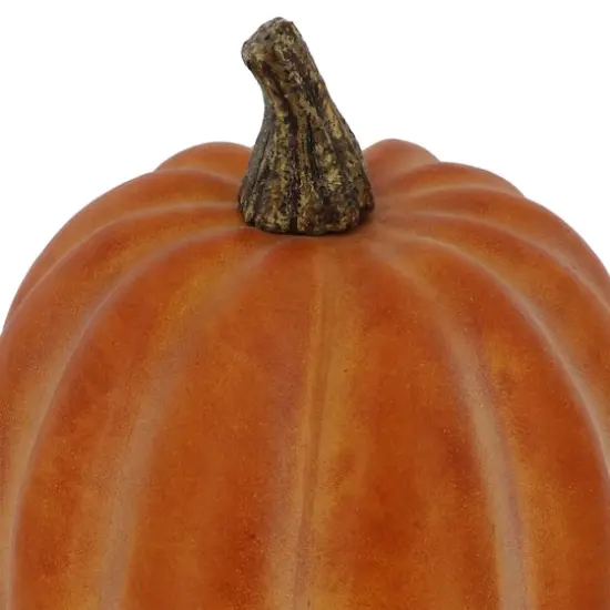 12" Tall Burnt Orange Decorative Pumpkin by Ashland&reg; {3}