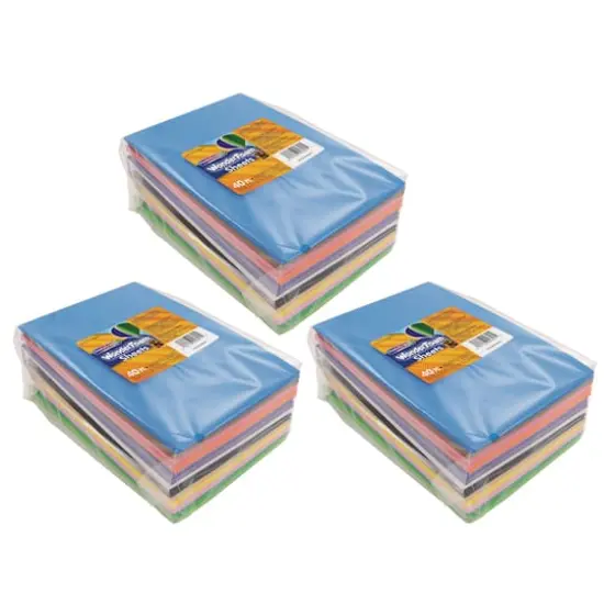 Creativity Street&reg; WonderFoam&reg; 5.5" x 8.5" Sheets, 3 Packs of 40 {1}