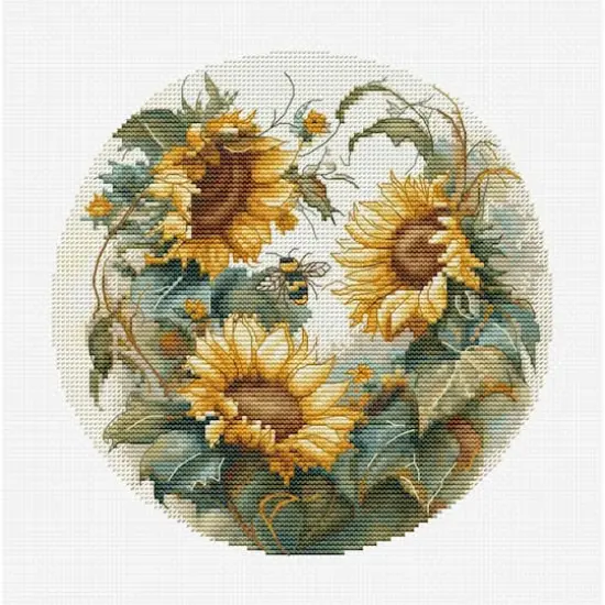Luca-S Sunflower Counted Cross-Stitch Kit {4}