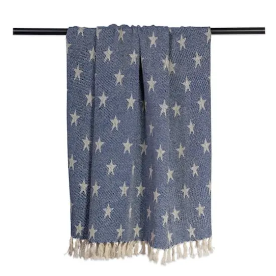 DII&reg; Nautical Blue Stars Throw {5}