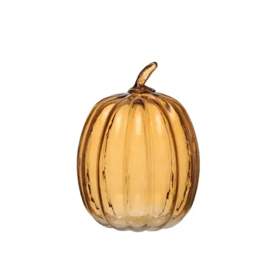 8" Glass Pumpkin by Ashland&reg; Amber {1}