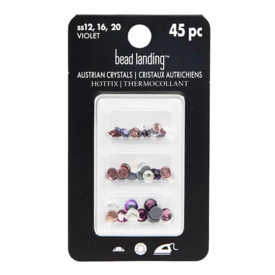 Hotfix Austrian Crystals Mix by Bead Landing&trade;, 45ct. Violet {5}