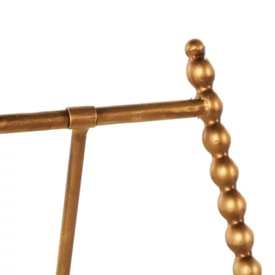 9" x 11" Gold Metal Abstract Wide Display Easel {5}