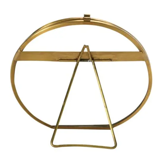 Hello Honey&reg; Brass & Glass 5.5" x 5.5" Photo Frame {3}