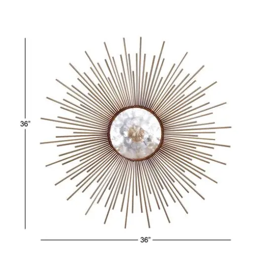 Gold Sunburst Capiz Wall Accent {7}