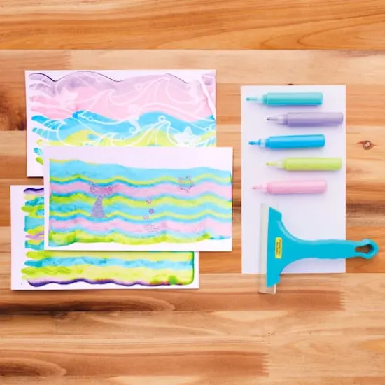 Creativity for Kids&reg; Mermaid Squeegeez Magic Reveal Art {6}