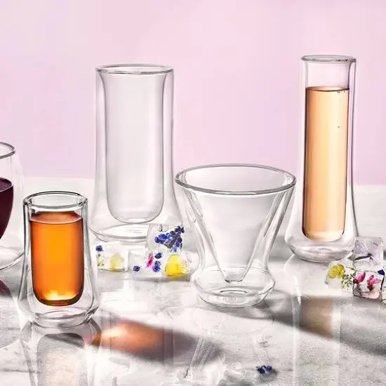 JoyJolt&reg; Cosmo Double Wall Stemless Martini Glasses, 4ct. {6}