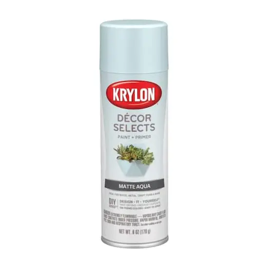 Krylon&reg; D&eacute;cor Selects Matte Paint & Primer Aqua {1}