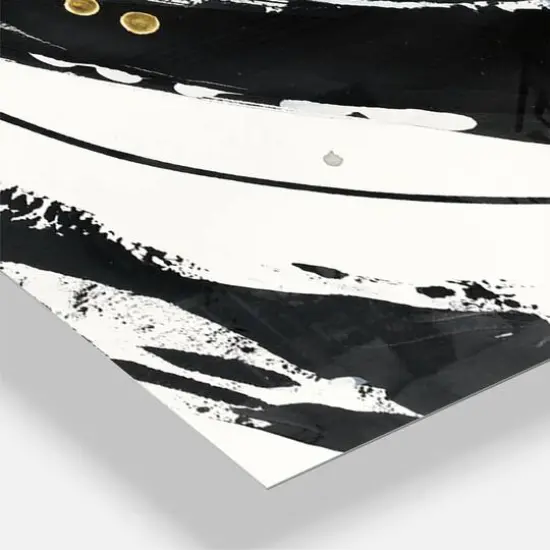 Designart 'Gold Metallic Circle Modern Multipanel Wall Clock {4}