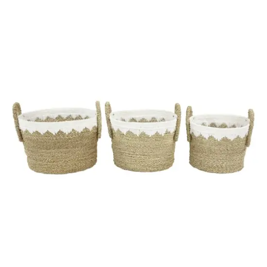 Brown Sea Grass Natural Storage Basket Set {5}