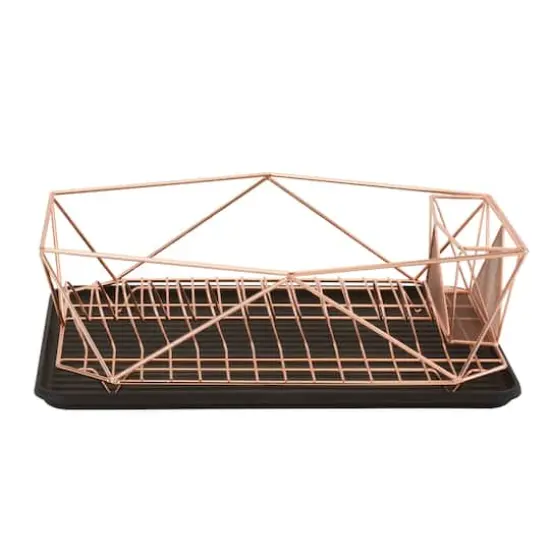 Kitchen Details 18.5" Geode Dish Rack Copper {8}