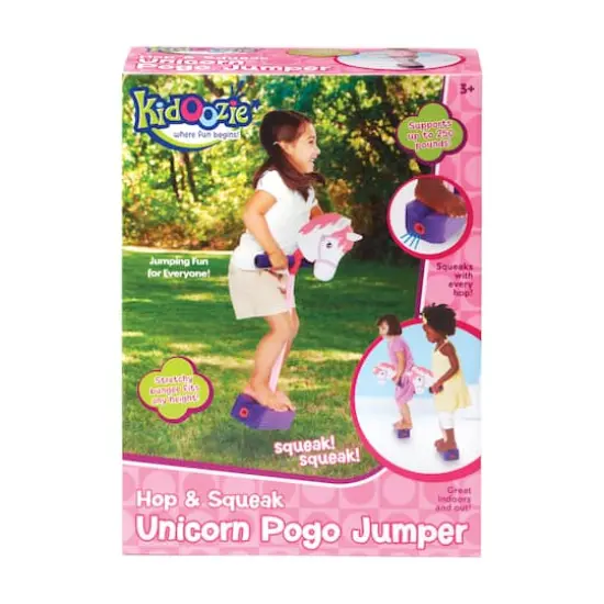 Hop & Squeak Unicorn Pogo Jumper {4}