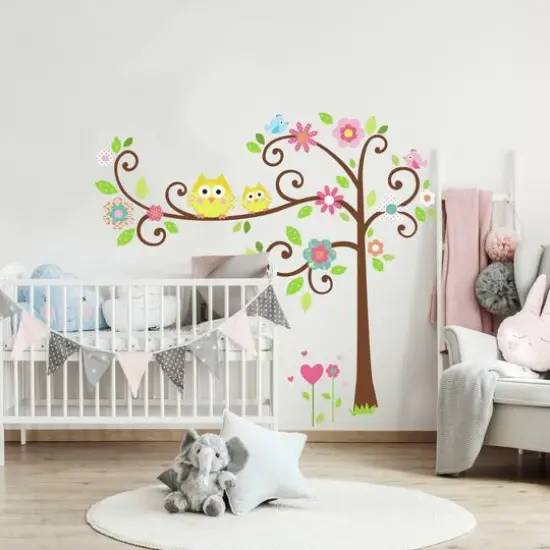 RoomMates Scroll Tree Peel & Stick Wall Decals {4}