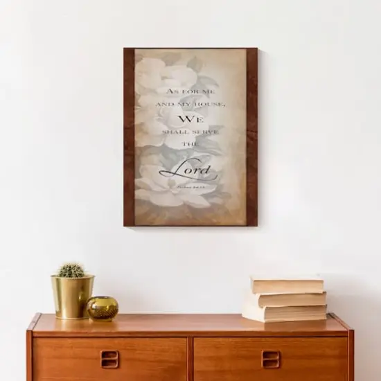 Serve The Lord 12" x 16" Canvas Wall Art {5}