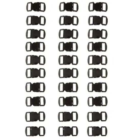 Parachute Cord Buckles, 12mm, Value Pack {4}