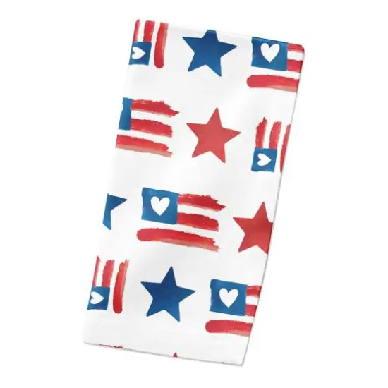 Designs Direct Flags & Stars Pattern Cotton Twill Napkin {3}