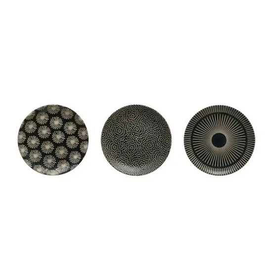 Hello Honey&reg; 5" Blue Round Stoneware Plate Set {1}