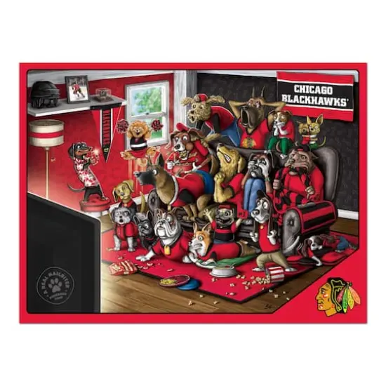 NHL Purebred Fans A Real Nailbiter 500 Piece Puzzle Chicago Blackhawks {5}