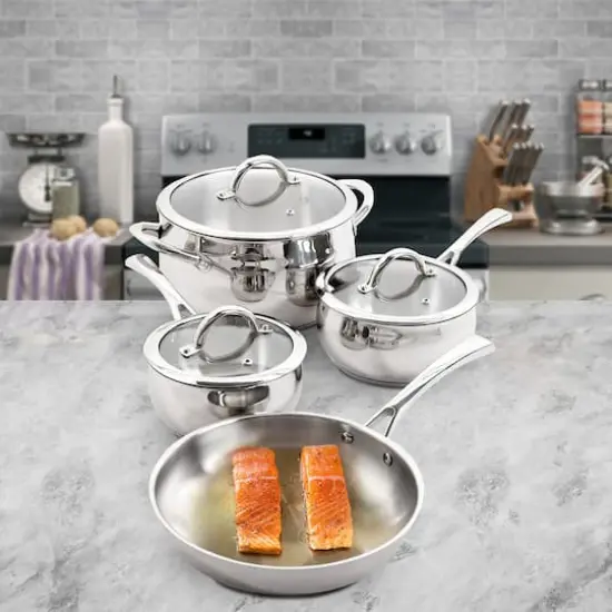 Oster Derrick 7 Piece Stainless Steel Cookware Set {3}