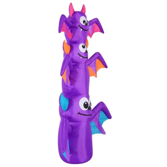 6ft. Airflowz Inflatable Halloween Bat Stack {4}