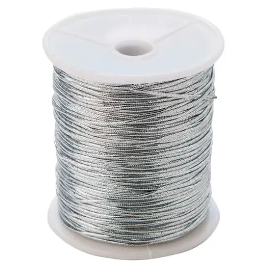 S&S&reg; Worldwide 1mm Silver Elastic Cord {1}
